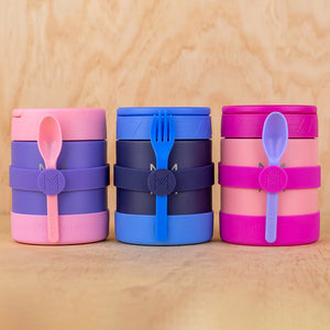 MONTICO SILICONE CUTLERY BANDS- 5 COLOURS AVAILABLE