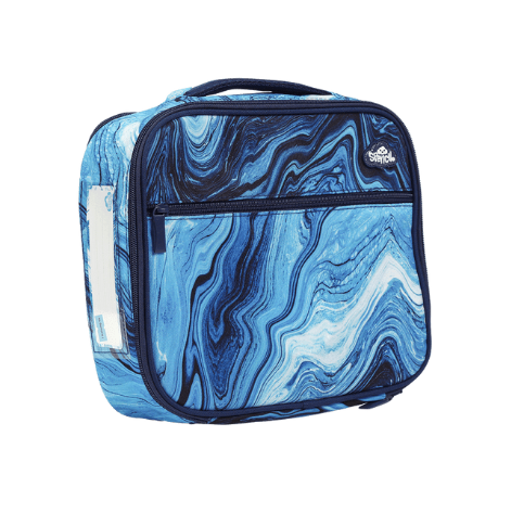 Spencil BIG COOLER LUNCH BAG + CHILL PACK OCEAN MARBLE