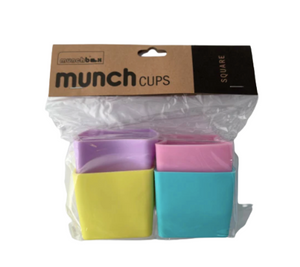 Munchbox - MUNCH CUPS - Pastel Squares (4 pieces)
