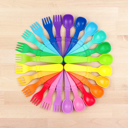 Re-Play Fork and Spoon Set of 8  (4 forks & 4 spoons)