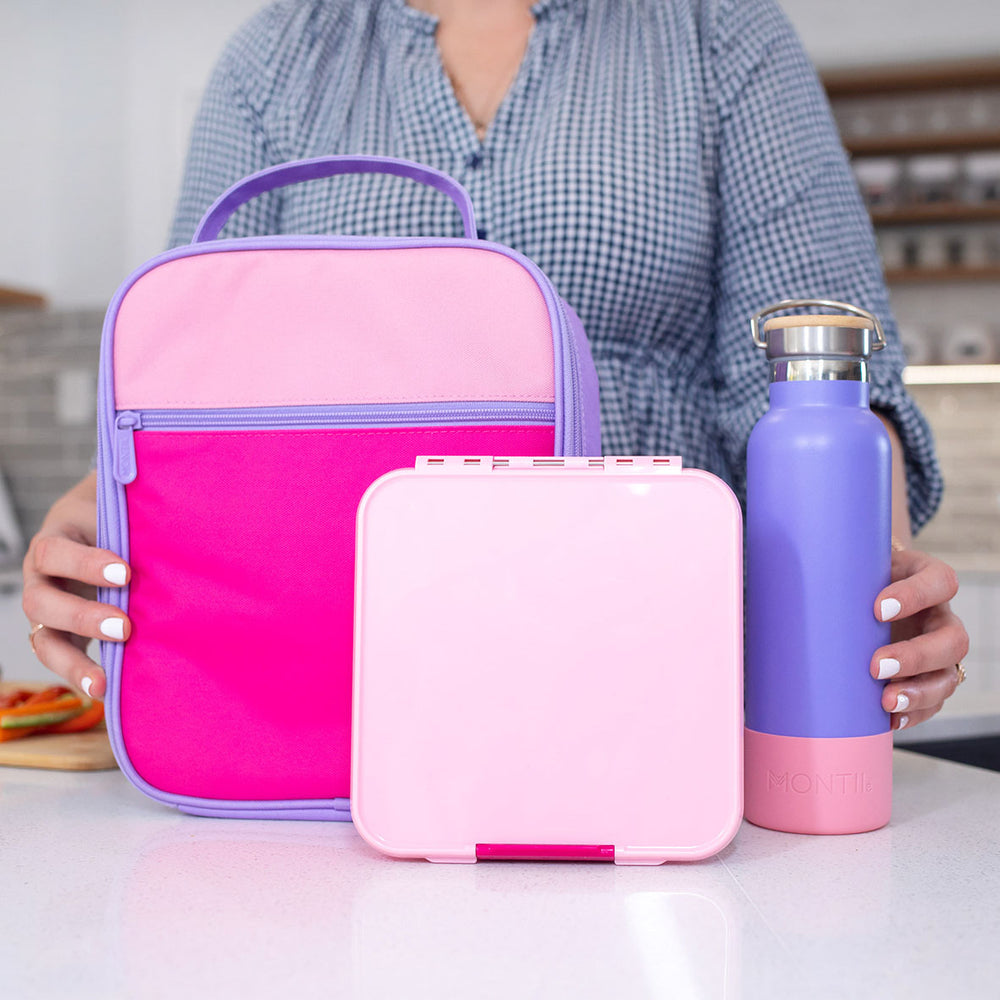 MONTIICO INSULATED LUNCH BAG - Pink Colour Block