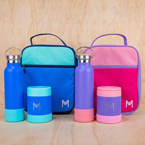 MONTIICO INSULATED LUNCH BAG - Pink Colour Block