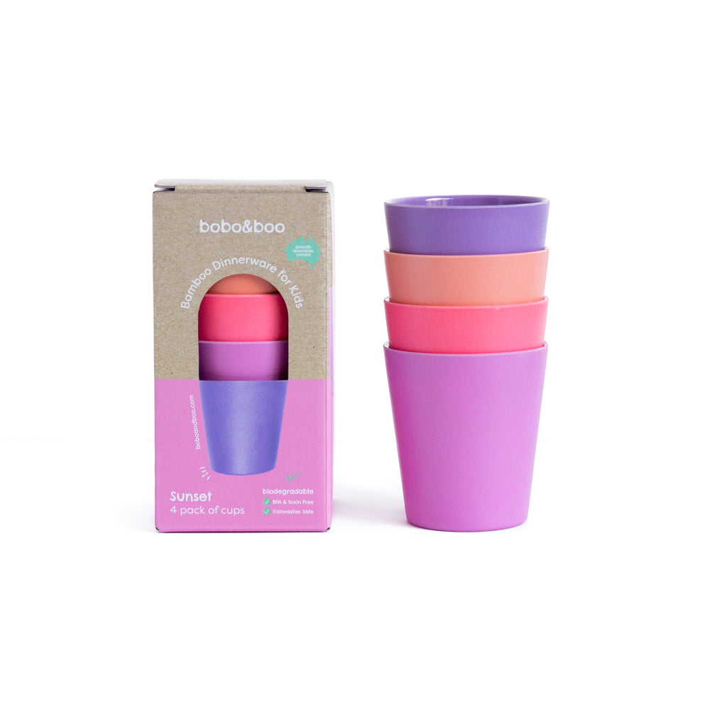 Sunset Bamboo Cup Sets