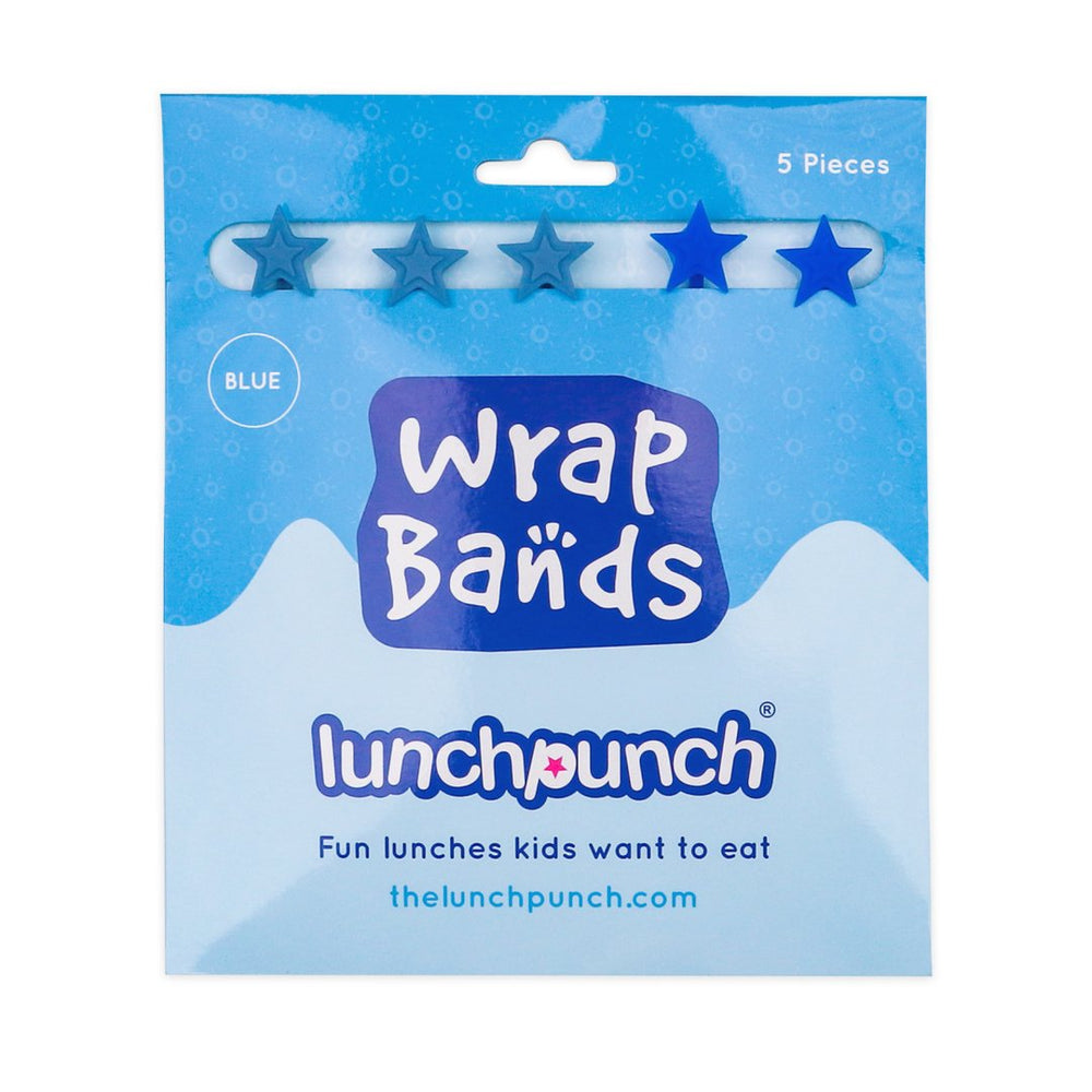 LUNCH PUNCH SILICONE WRAP BANDS - BLUE