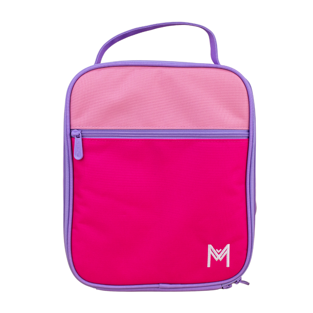 MONTIICO INSULATED LUNCH BAG - Pink Colour Block