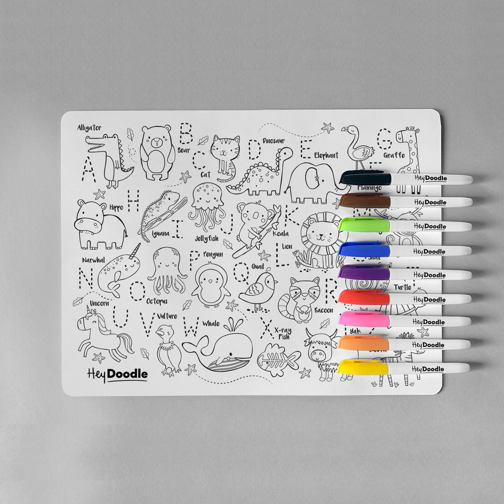 Hey Doodle Reusable Colour-In Silicone Placemat