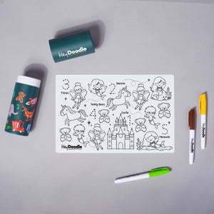 Hey Doodle Reusable Colour-In Silicone Placemat MINI