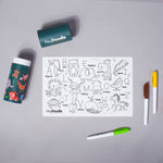 Hey Doodle Reusable Colour-In Silicone Placemat MINI