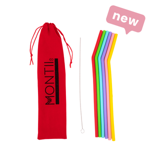 SILICONE STRAW SET - FRUITY POP MontiiCo