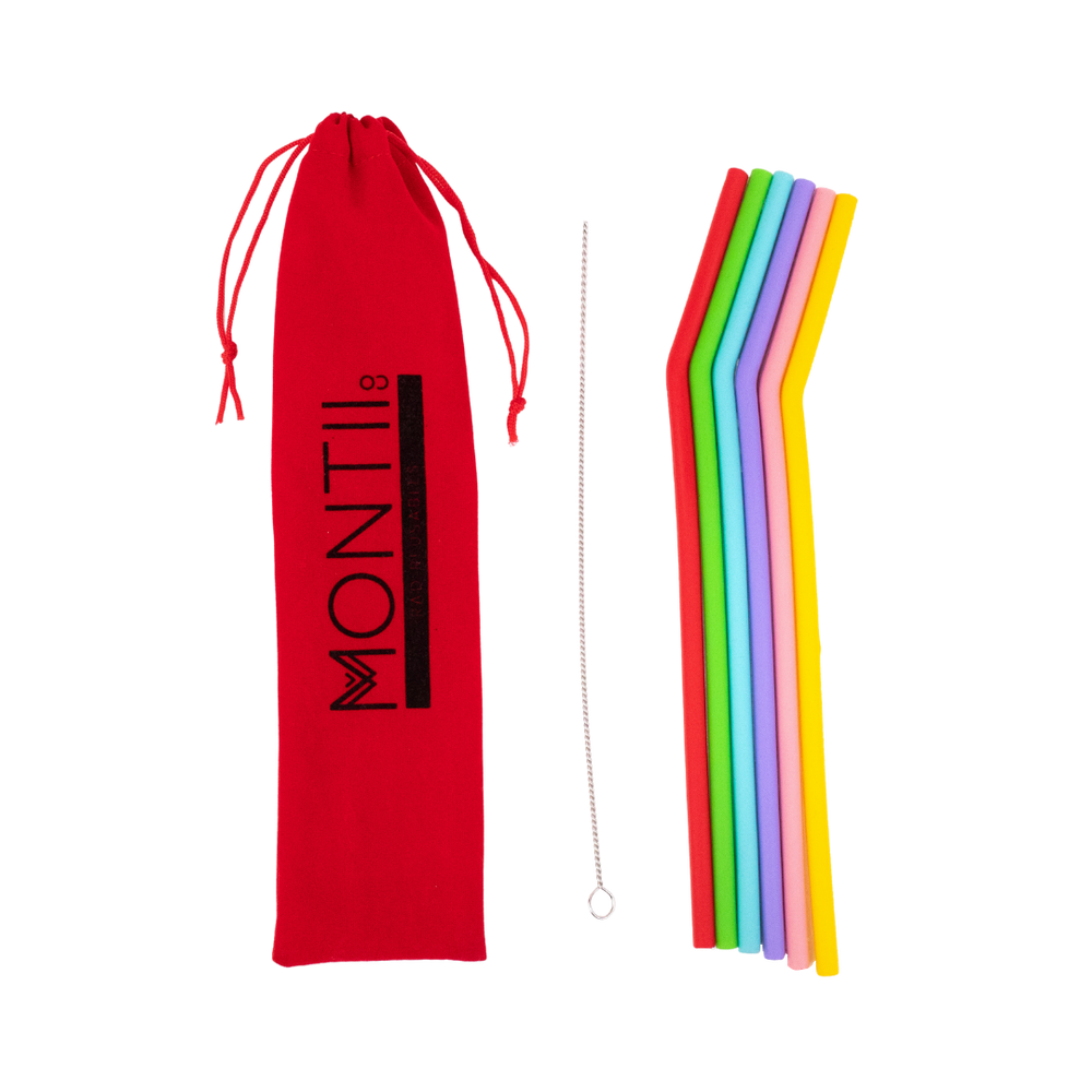 SILICONE STRAW SET - FRUITY POP MontiiCo