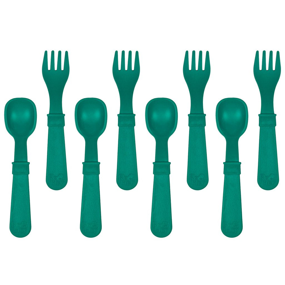 Re-Play Fork and Spoon Set of 8  (4 forks & 4 spoons)