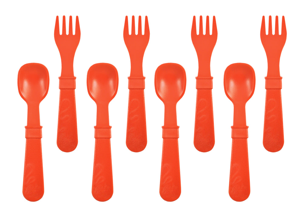 Re-Play Fork and Spoon Set of 8  (4 forks & 4 spoons)