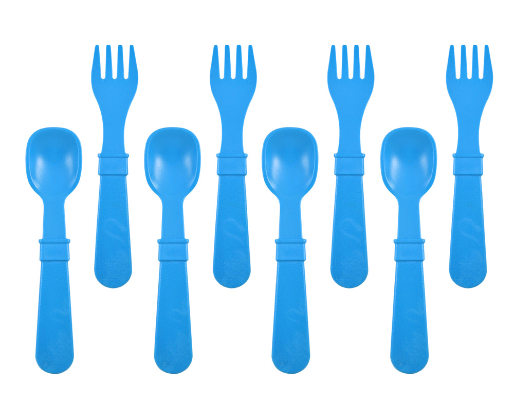Re-Play Fork and Spoon Set of 8  (4 forks & 4 spoons)