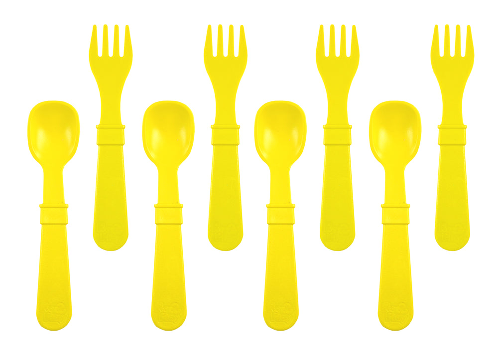 Re-Play Fork and Spoon Set of 8  (4 forks & 4 spoons)